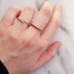 Ολόβερο δαχτυλίδι από ροζ χρυσό Κ14
